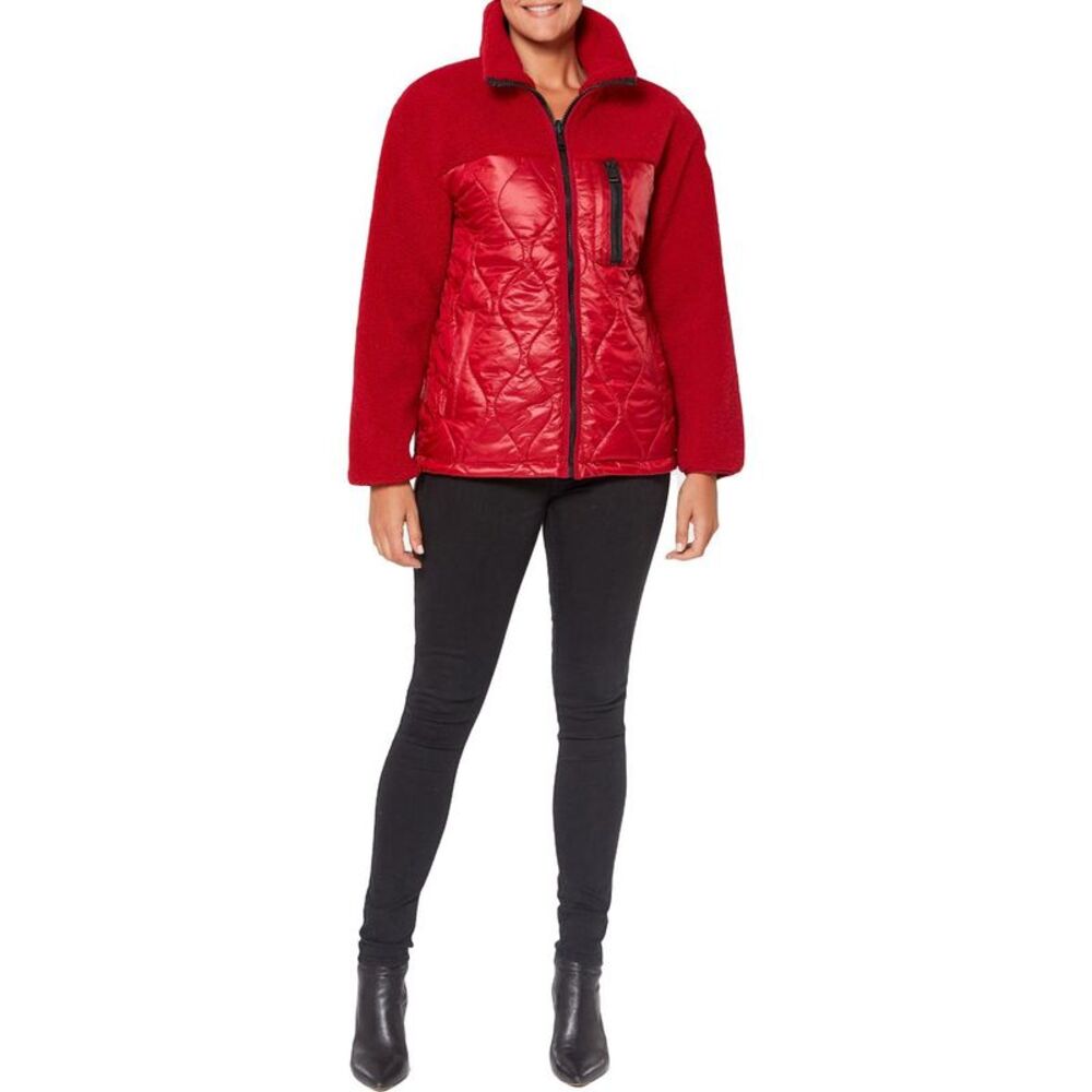 Sanctuary Red Quilted Jacket NWT